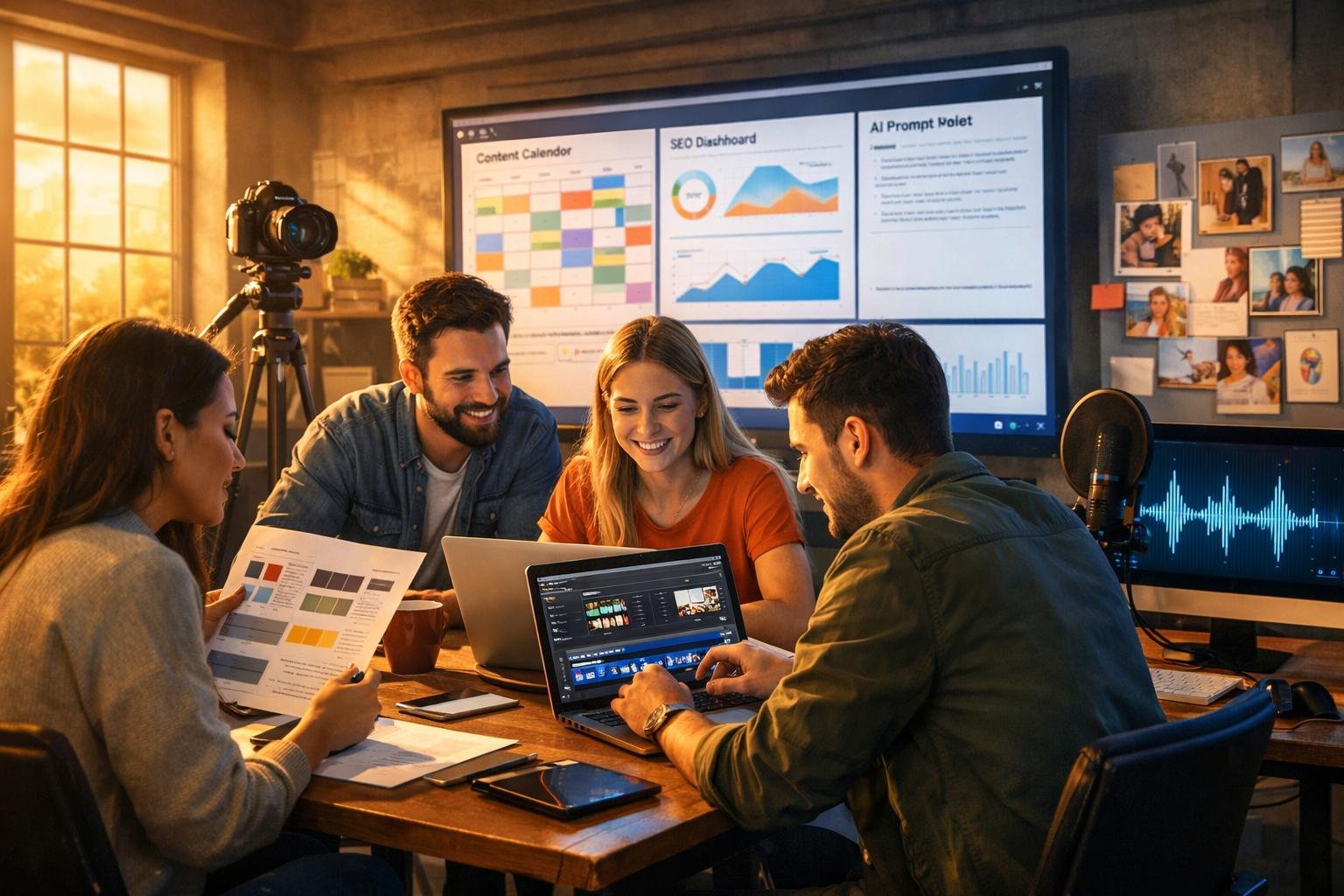 Ambiente criativo relacionado à comunicação digital